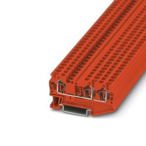 Phoenix Contact Feed Through 3 Position Red Terminal Block Connector CLIPLINE ST Series, 3037371
